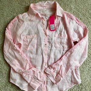 Lilly pulitzer small sea view button down